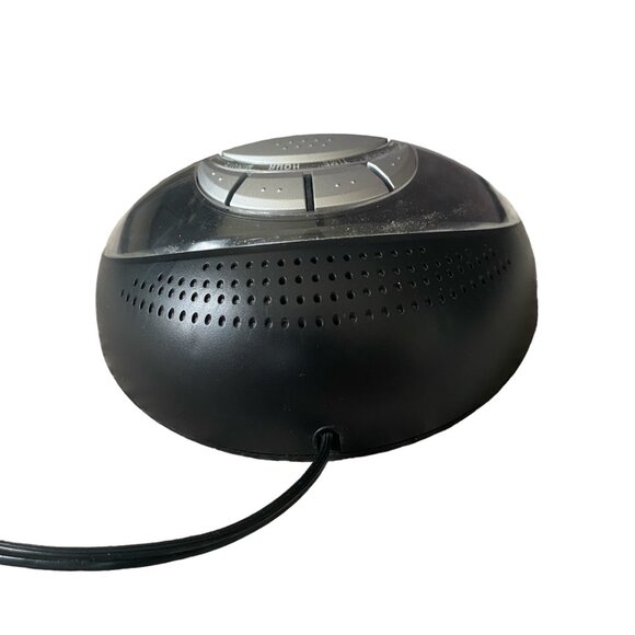 Sharp digital plug in or battery operated snooze black and silver alarm clock - Picture 6 of 7